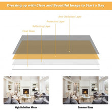 Load image into Gallery viewer, Full Length Metal Door Mirror with Adjustable Hook-Black
