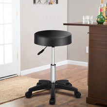 Load image into Gallery viewer, 1 pc Adjustable Hydraulic Rolling Swivel Massage Spa Bar Stool-Black
