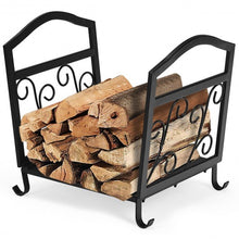 Load image into Gallery viewer, Fireplace Log Holder Iron Indoor Firewood Rack
