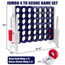 Load image into Gallery viewer, Jumbo 4-to-Score 4 in A Row Giant Game Set
