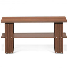 Load image into Gallery viewer, Coffee Table Living Room Furniture with Storage Shelf-Brown
