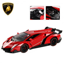 Load image into Gallery viewer, 1:14 4CH Lamborghini Veneno RC Car Radio Remote Control w/ Open Doors-Red
