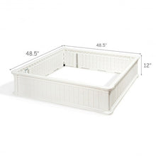 Load image into Gallery viewer, 48.5&quot; Raised Garden Bed Planter for Flower Vegetables Patio-White
