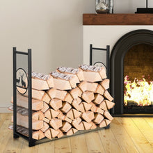 Load image into Gallery viewer, 4ft Heavy Duty Firewood Log Rack for Fireplace Stove Fire Pit
