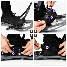 Load image into Gallery viewer, 22 inch Lightweight All Terrain Snowshoes with Bag Anti-Slip-Gray
