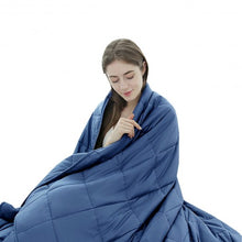 Load image into Gallery viewer, 7lbs 41&quot; x 60&quot; Premium Cooling Heavy Weighted Blanket-Blue
