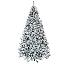 Load image into Gallery viewer, 7.5 Feet Snow Flocked Hinged Artificial Christmas Tree without Lights
