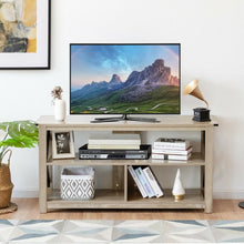 Load image into Gallery viewer, Modern Farmhouse TV Stand Entertainment Center for TV&#39;s up to 55&quot; w/Open Shelves
