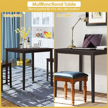 Load image into Gallery viewer, Square Rubber Wood Dining Table
