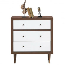 Load image into Gallery viewer, 3 Drawer Dresser Wooden Chest Storage Freestanding Cabinet

