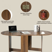 Load image into Gallery viewer, Folding Drop Leaf Dining Table Console Table
