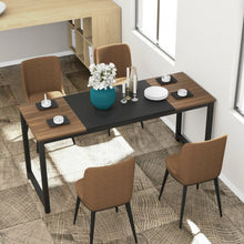 Load image into Gallery viewer, 63&quot; Rectangular Dining Room Table with Solid Metal Frame-Desktop + Frame
