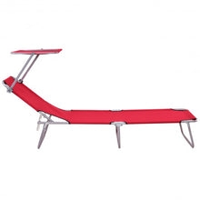 Load image into Gallery viewer, Foldable Relaxing Lounge Beach Chair-Red
