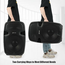 Load image into Gallery viewer, 3000 W Dual 15&quot; Powered Speakers with Bluetooth
