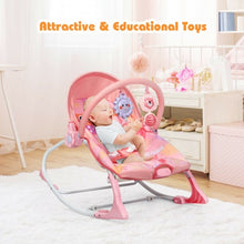 Load image into Gallery viewer, Baby Adjustable Swing Bouncer &amp; Rocker-Pink
