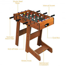 Load image into Gallery viewer, 27" Indoor Folding Christmas Gift Foosball Table

