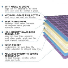 Load image into Gallery viewer, Heavy Gravity Sensory Weighted Blankets with Cover Glass Beads-48&quot;
