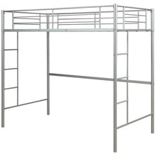 Load image into Gallery viewer, Metal Twin Loft Ladder Beds-Silver
