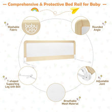 Load image into Gallery viewer, 59&quot; Breathable Baby Children Toddlers Bed Rail Guard-Beige
