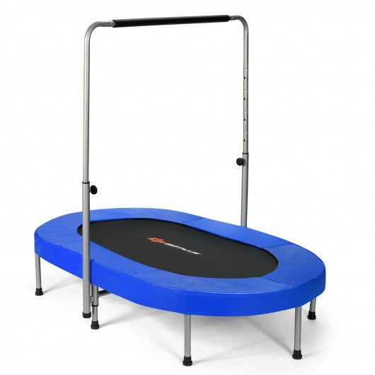 Foldable Double Mini Kids Fitness Rebounder Trampoline-Blue
