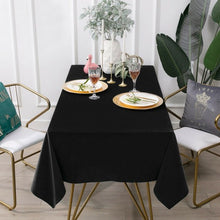 Load image into Gallery viewer, 10 pcs 90&quot; x 156&quot; Rectangle Polyester Tablecloth-Black
