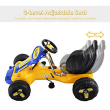 Load image into Gallery viewer, Go Kart Kids Ride Car Pedal Powered Car 4 Wheel Racer Toy Stealth Outdoor-Yellow
