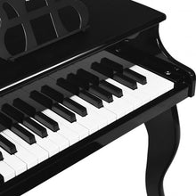 Load image into Gallery viewer, Classic 30 Key Baby Grand Wooden Piano with Bench-Black
