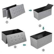 Load image into Gallery viewer, 31.5&quot; Fabric Foldable Storage with Removable Storage Bin-Light Gray
