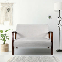 Load image into Gallery viewer, Mid Century Modern Fabric Upholstered Armchair Loveseat-Gray
