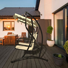 Load image into Gallery viewer, 2 Persons Outdoor Hanging Canopy Hammock Porch Swing
