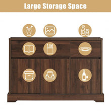 Load image into Gallery viewer, Buffet Sideboard Console Table Cabinet w/2 Storage Drawers
