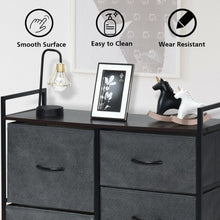 Load image into Gallery viewer, 5 Drawers Room Wood Dresser Storage Side Table Display Organizer
