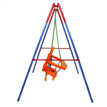 Load image into Gallery viewer, Outdoor Backyard Playground Children Swing Set with Rope
