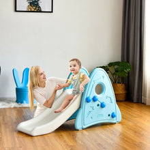 Load image into Gallery viewer, Freestanding Baby Slide Indoor First Play Climber Slide Set for Boys Girls -Blue
