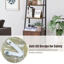 Load image into Gallery viewer, Ladder Shelf 3 Tier Bookcase Metal Frame Bookshelf
