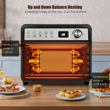 Load image into Gallery viewer, 12-in-1 23 QT Digital Toaster Air Fryer Oven Rotisserie with 9 Accessories
