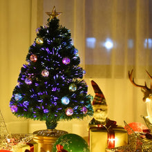 Load image into Gallery viewer, 3&#39; Pre-Lit Fiber Optical Firework Christmas Tree
