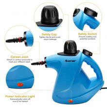 Load image into Gallery viewer, 1050W Multi-purpose Handheld Pressurized Steam Cleaner-Blue
