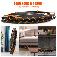 Load image into Gallery viewer, 47&quot; Folding Trampoline Fitness Exercise Rebound with Safety Pad Kids and Adults-Orange
