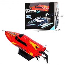 Load image into Gallery viewer, 2.4G RC Racing Boat Brushed RTR High Speed Racer-Red
