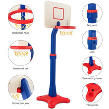 Load image into Gallery viewer, Kids Adjustable Height Basketball Hoop Stand
