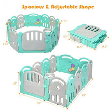 Load image into Gallery viewer, Kids Activity Center Playpen with Basket Hoop Music Box-Gray
