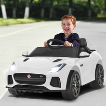Load image into Gallery viewer, 12V Jaguar F-Type SVR Licensed Kids Ride On Car-White
