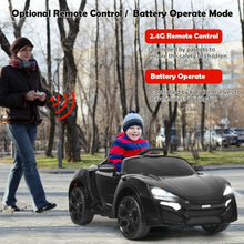 Load image into Gallery viewer, 12V 2.4G RC Electric Vehicle with Lights-Black
