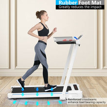 Load image into Gallery viewer, 2.25HP 3-in-1 Folding Treadmill with Table Speaker Remote Control-White
