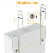 Load image into Gallery viewer, 5 LEDs Jewelry Armoire Wall Mounted / Door Hanging Mirror-White
