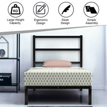 Load image into Gallery viewer, Twin/Full/Queen Size Metal Bed Platform Frame with Headboard-Twin Size

