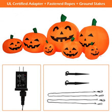 Load image into Gallery viewer, 7.5&#39; Halloween Inflatable 7 Pumpkins Patch with LED Lights
