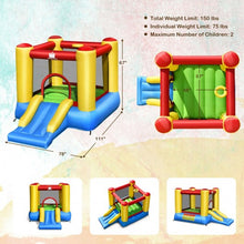 Load image into Gallery viewer, Kids Inflatable Bounce House with  Slide
