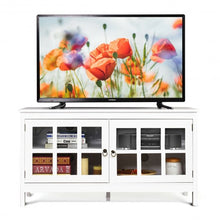 Load image into Gallery viewer, 50&quot; TV Stand Modern Wood Storage Console with 2 Doors-White
